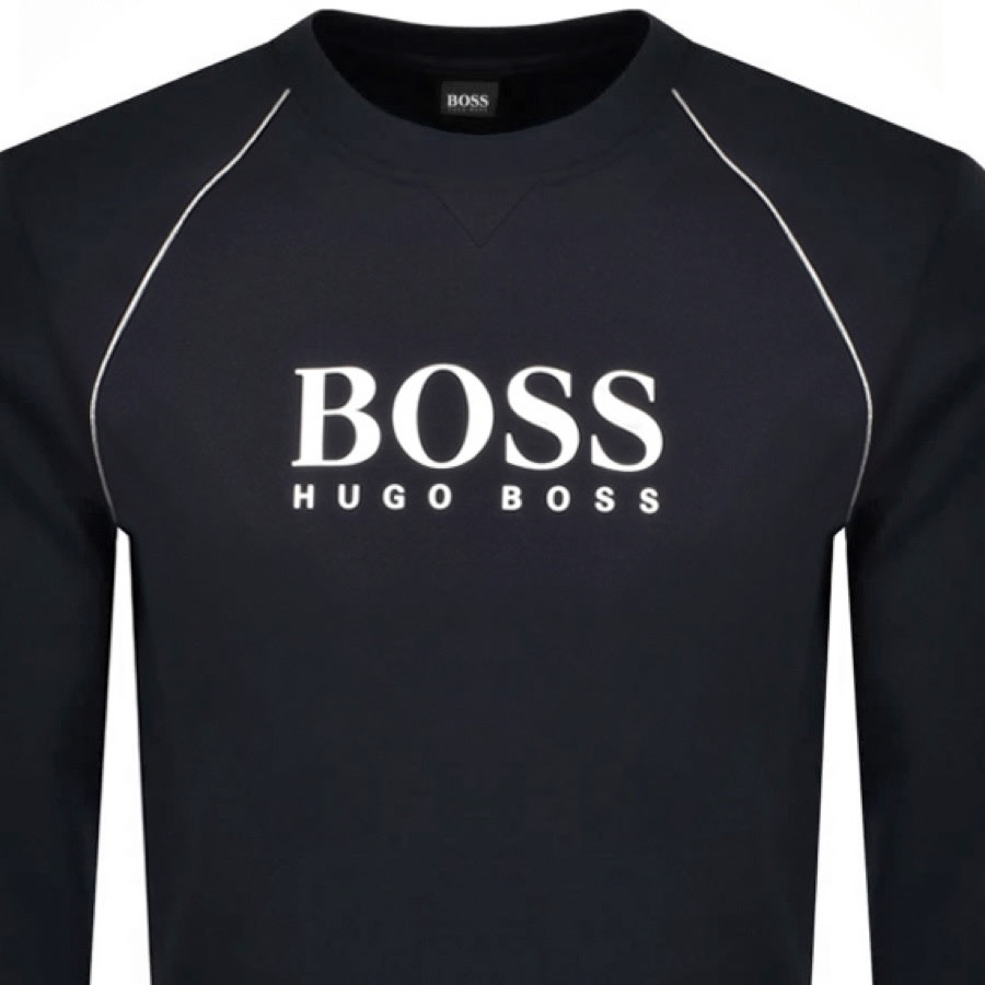 Alternative Image for ProductBOSS Bodywear Logo Sweatshirt Navy2